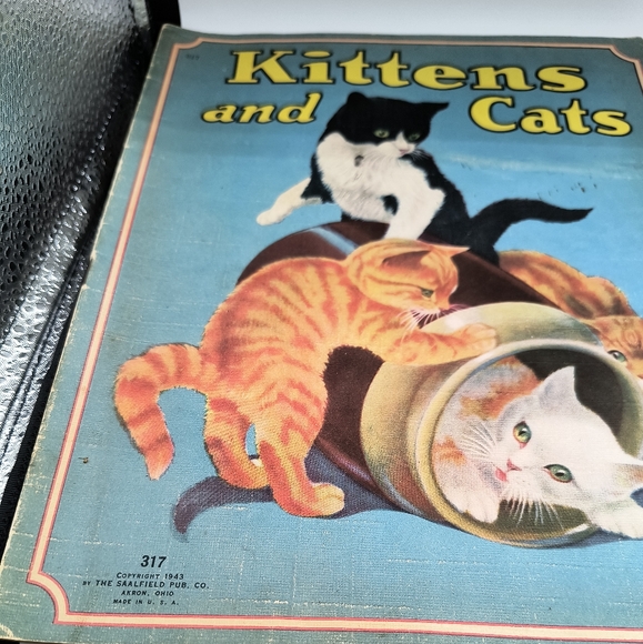 1943 Animal Story Book Collection Lot Of 4 Children's Publication Saalfield Co. - Picture 4 of 11